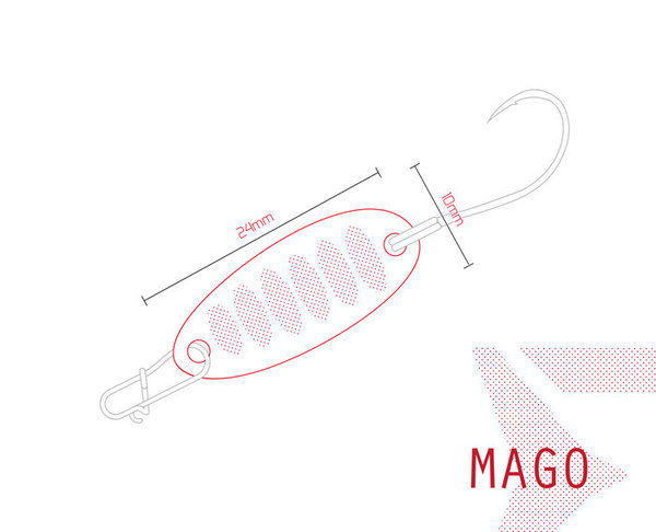 Delphin MAGO Spoon 2g Haken Gr. 8